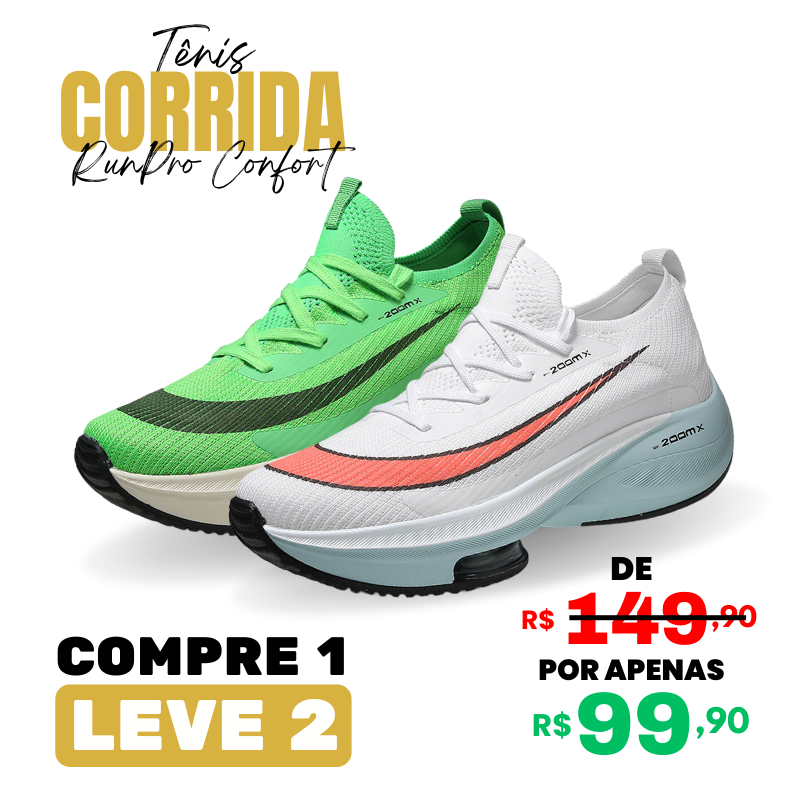 [ COMPRE 1 E LEVE 2 ] Tênis de Corrida RunPro Confort